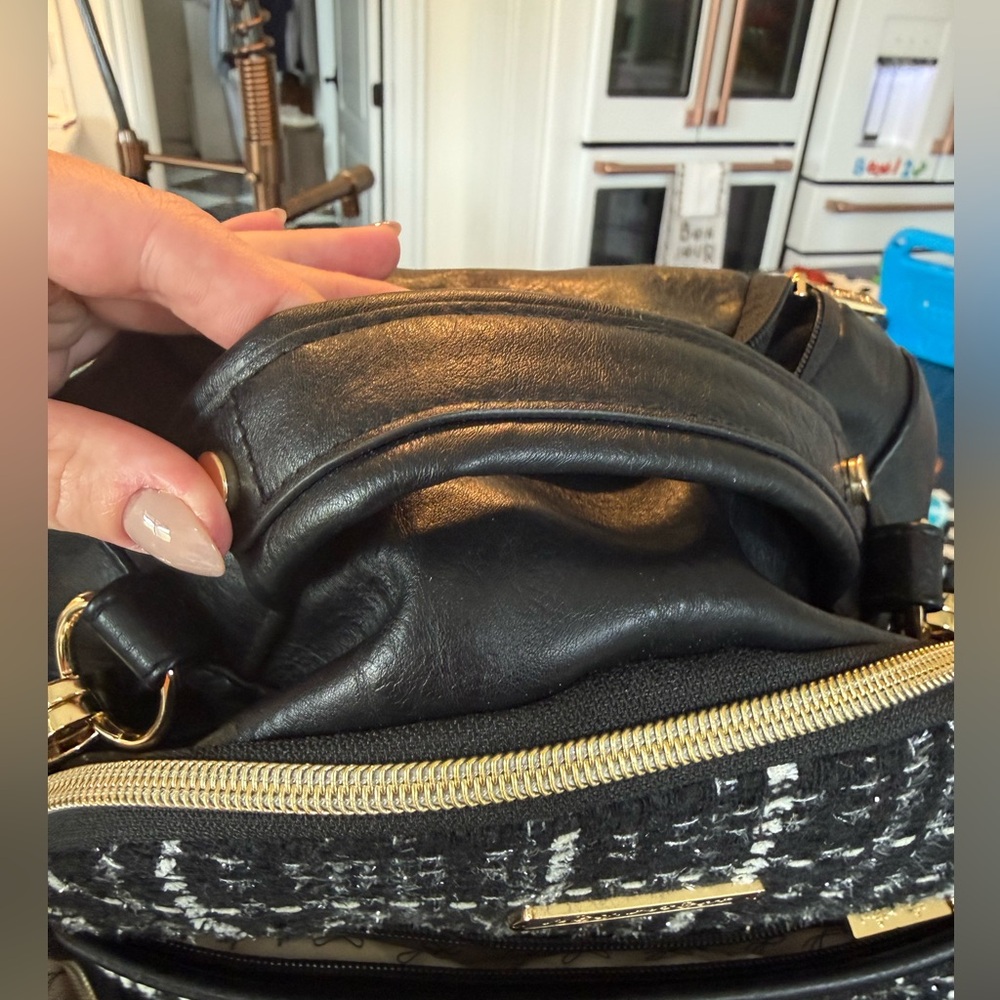 Itzy Ritzy Boss Plus Houndstooth Tweed Backpack Diaper Bag - Picture 6 of 10